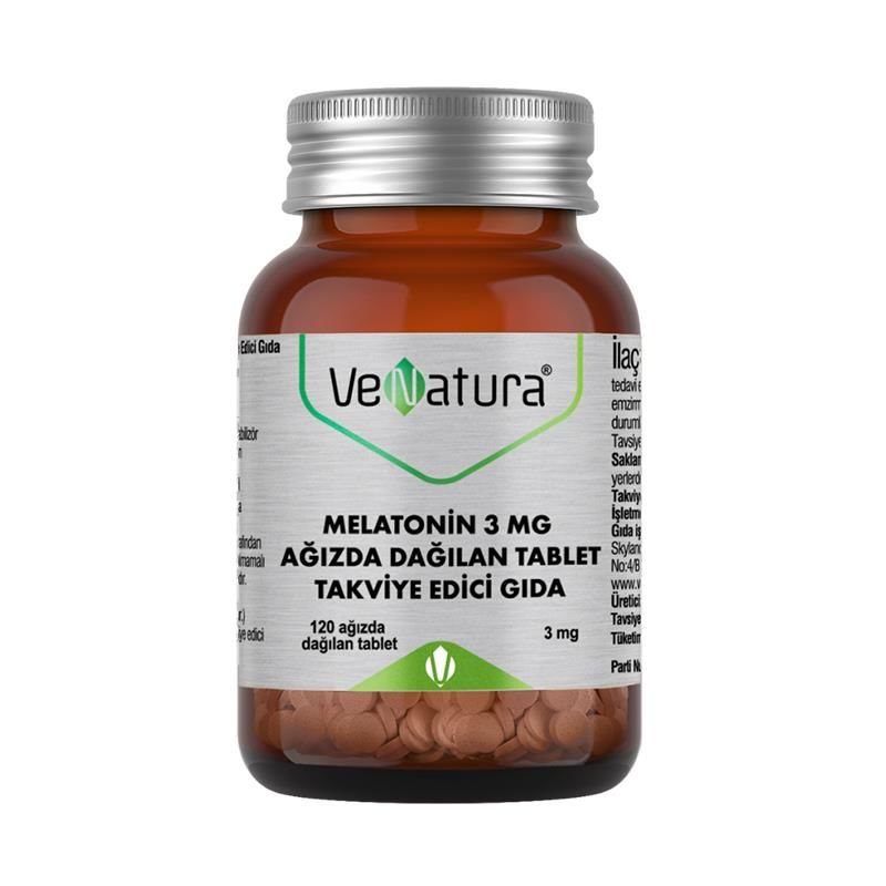 VeNatura Melatonin 3 mg 120 Ağızda Dağılan Tablet