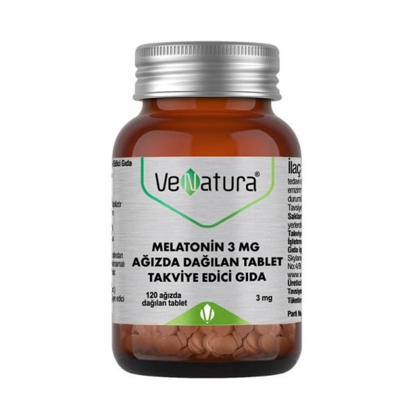 VeNatura Melatonin 3 mg 120 Ağızda Dağılan Tablet