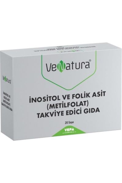 Venatura İnositol ve Folik Asit (Metilfolat) 20 Saşe