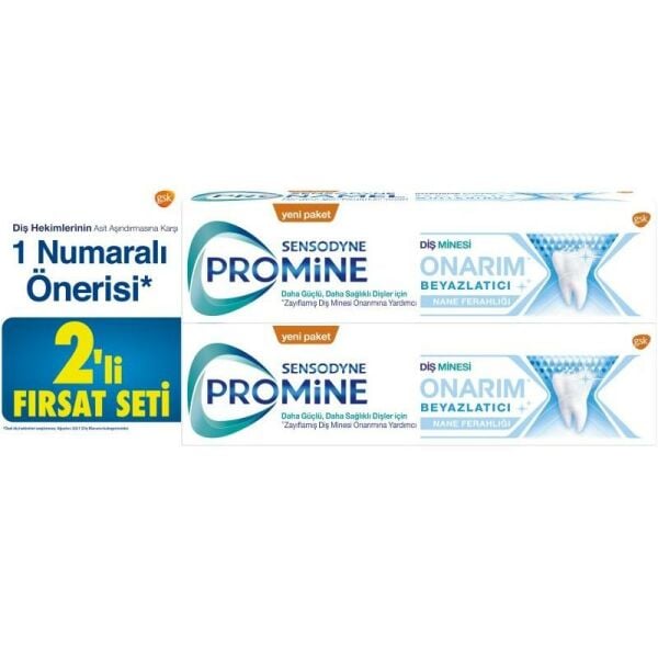 Sensodyne Promıne Onarım Beyazlatıcı 75ml 1+1 Promo Paket