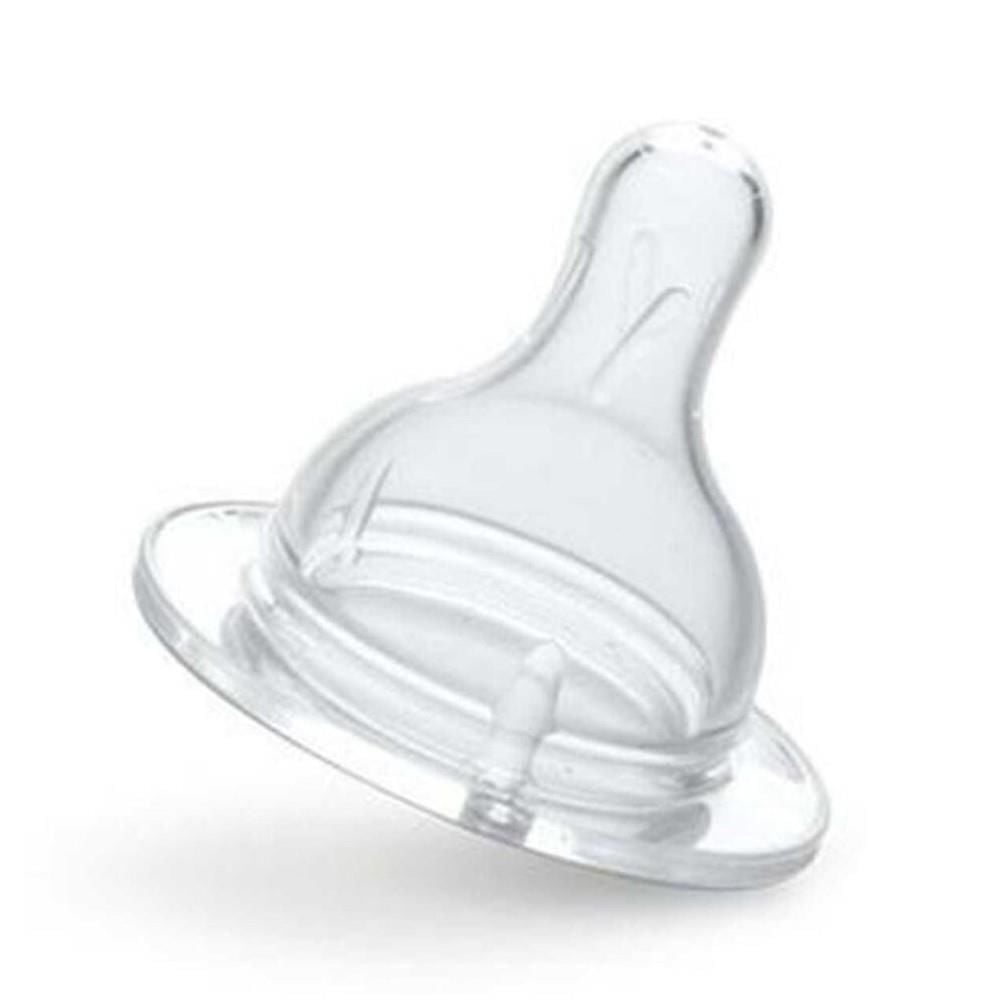 Bebedor Biberon İçin Geniş Ağızlı Hızlı Akışlı Silikon Emzik 6+ Ay