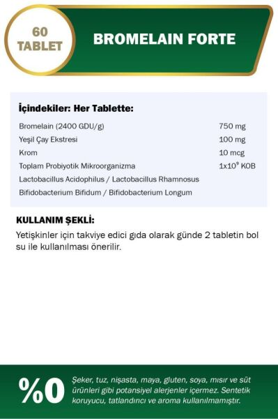 Nutraxin Bromelain Forte 60 Tablet