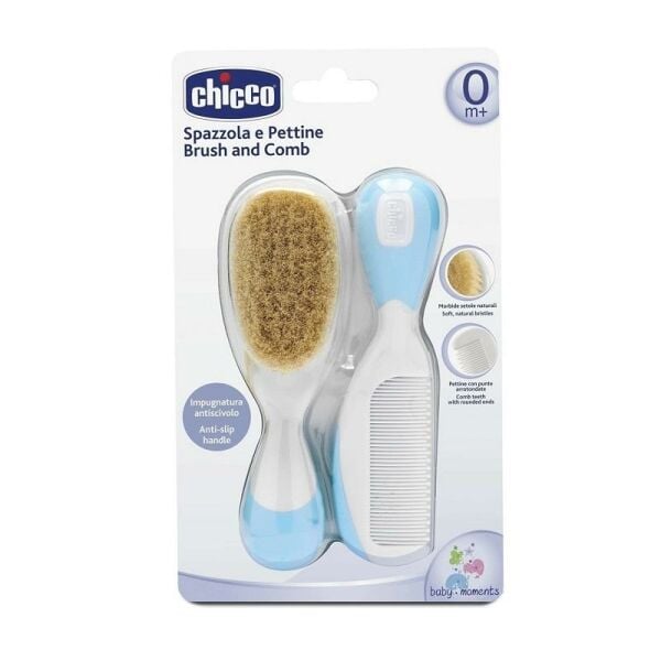 Chicco Fırça Ve Tarak Seti 0 ay+ Mavi