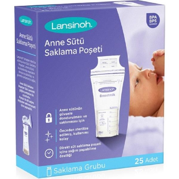Lansinoh Steril Süt Saklama Poşeti 25'li