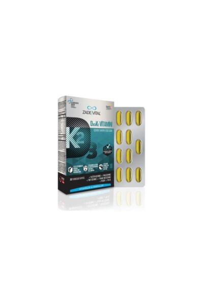 Zade Vital D3 + K2 Vitamini İçeren Takviye Edici Gıda 30 Yumuşak Kapsül