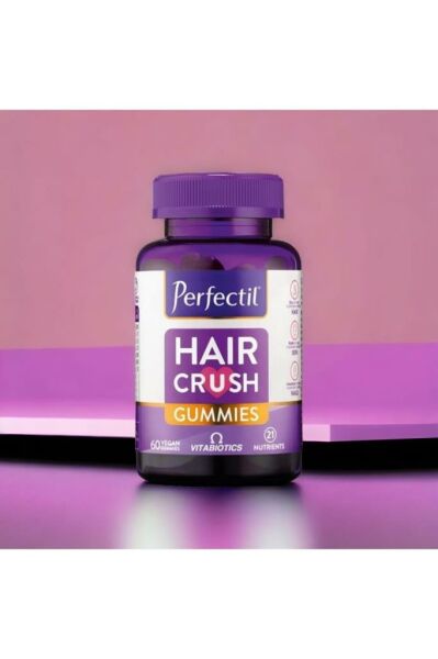 Vitabiotics Perfectil Hair Crush Gummies Takviye Edici Gıda 60 Çiğnenebilir Form