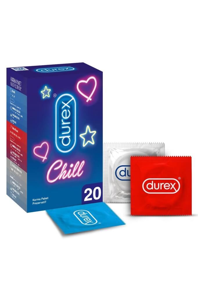 Durex Chill Ekonomik Paket Prezervatif 20'li