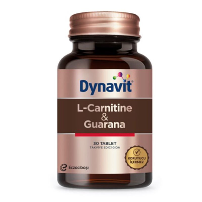 Dynavit L-Carnitine ve Guarana Takviye Edici Gıda 30 Tablet