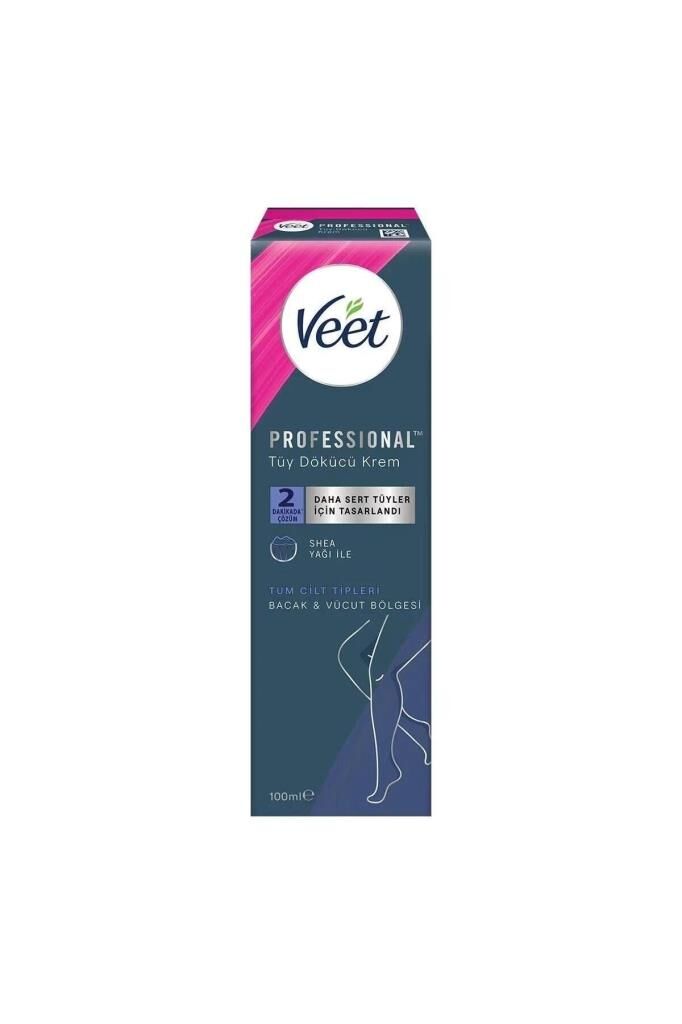 Veet Bacak ve Vücut Bölgesi İçin Professional Tüy Dökücü Krem 100 ml