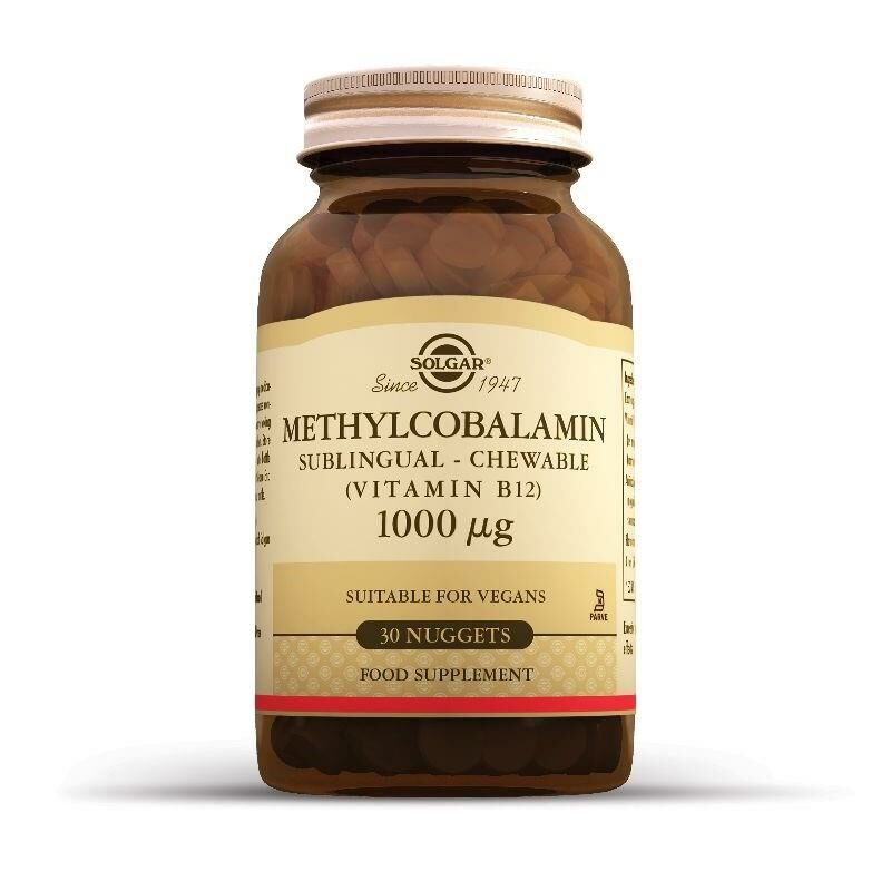 Solgar Methylcobalamin (B12) 1000 Mcg 30 Dilaltı Tableti