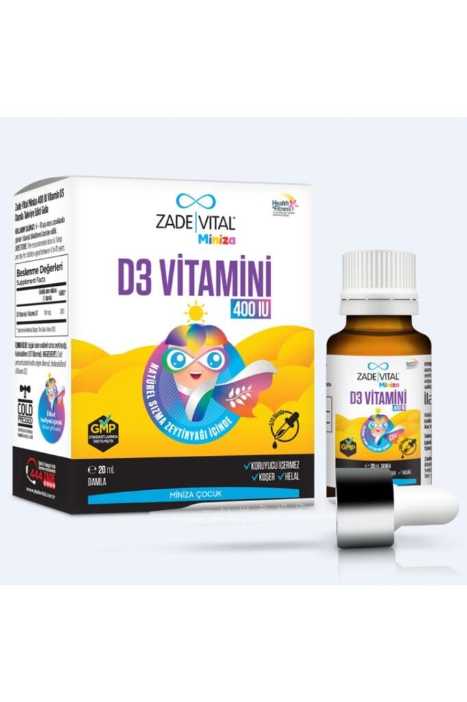 Zade Vital Miniza Vitamin D3 400 IU 20 ml