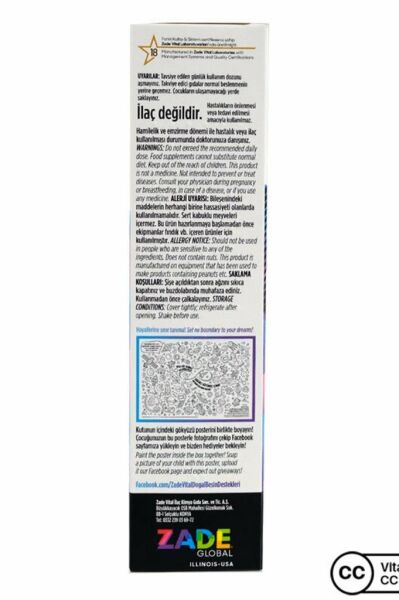 Zade Vital Miniza Multi Sıvı Takviye Edici Gıda 150 ml