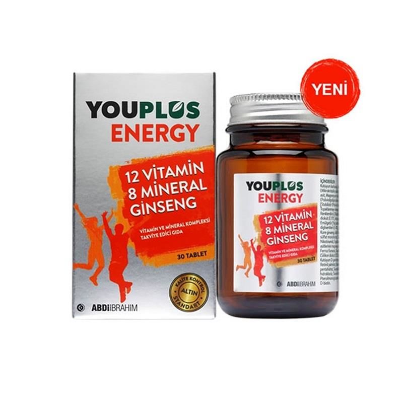 Youplus Energy Vitamin ve Mineral Kompleksi 30 Tablet