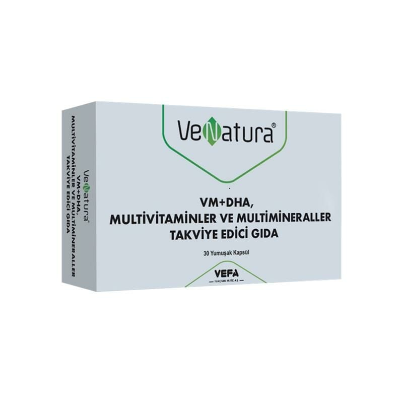Venatura VM+DHA Multivitamin Multimineral 30 Kapsül