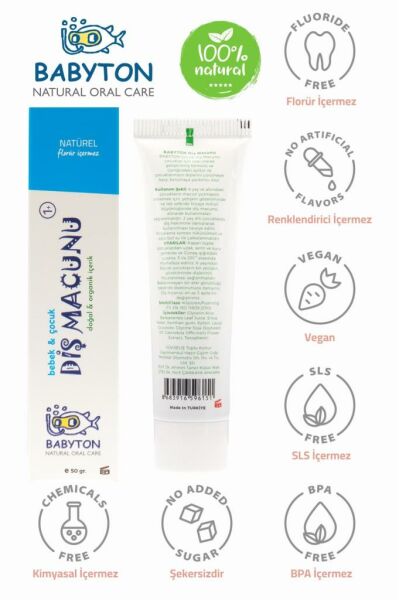 Babyton Organik Diş Macunu Natural 50 gr