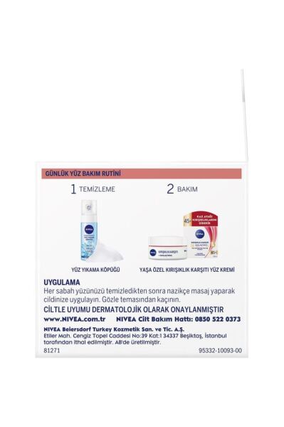 Nivea Kırışıklık Karşıtı Krem 45 Yaş Üstü 50 ml