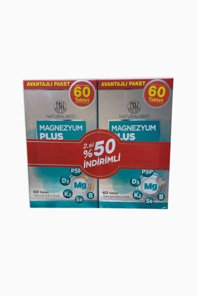 Naturalnest Magnezyum Plus 60 Tablet - İkincisi %50 İndirimli