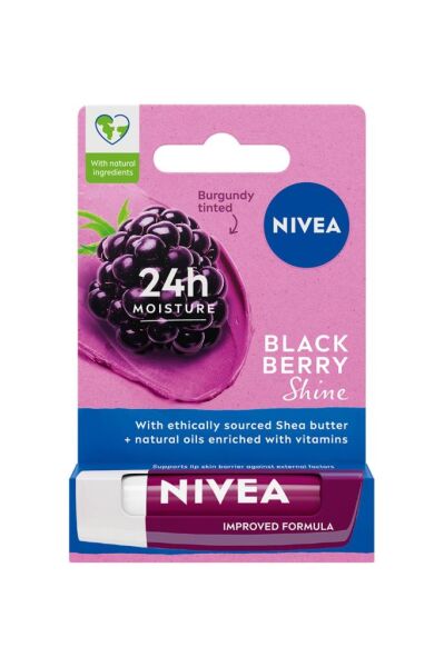 Nivea Bakım Yapan Dudak Bakım Kremi Black Berry 4,8 gr