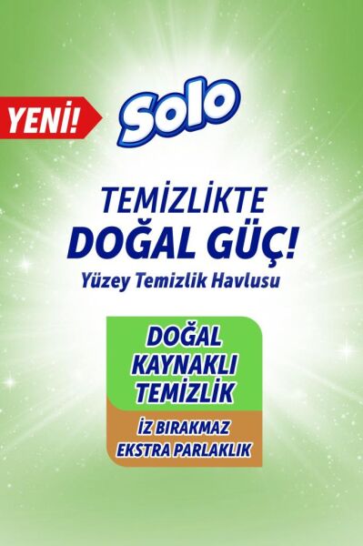 Solo Sirke ve Karbonat Katkılı Yüzey Temizleme Havlusu 100'lü