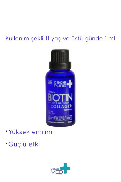 CecePure Biotin 5000 mcg 30 ml 2'li