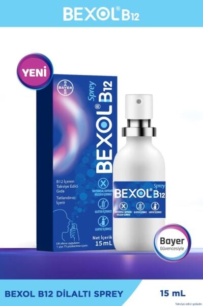 Bexol Vitamin B12 1000 mcg Sprey 15 ml