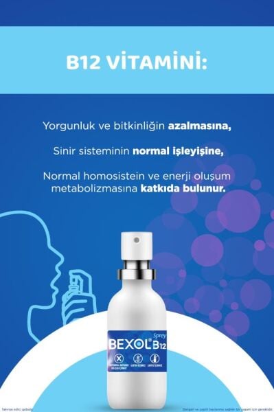Bexol Vitamin B12 1000 mcg Sprey 15 ml