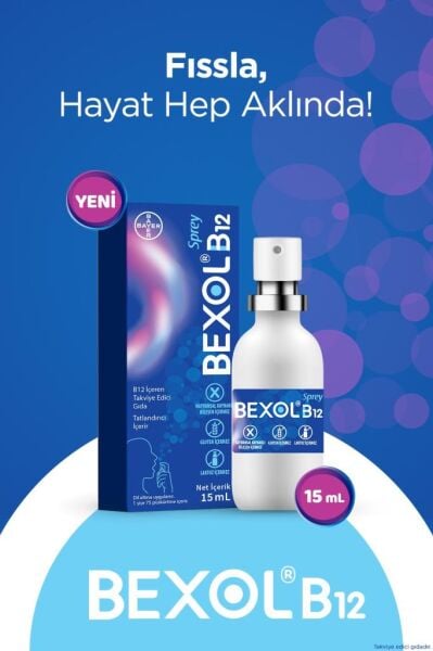 Bexol Vitamin B12 1000 mcg Sprey 15 ml