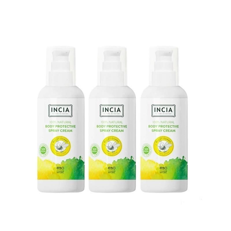 Incia Sinek Kovucu Doğal Koruyucu Vücut Losyonu 100 ml 3'lü Set