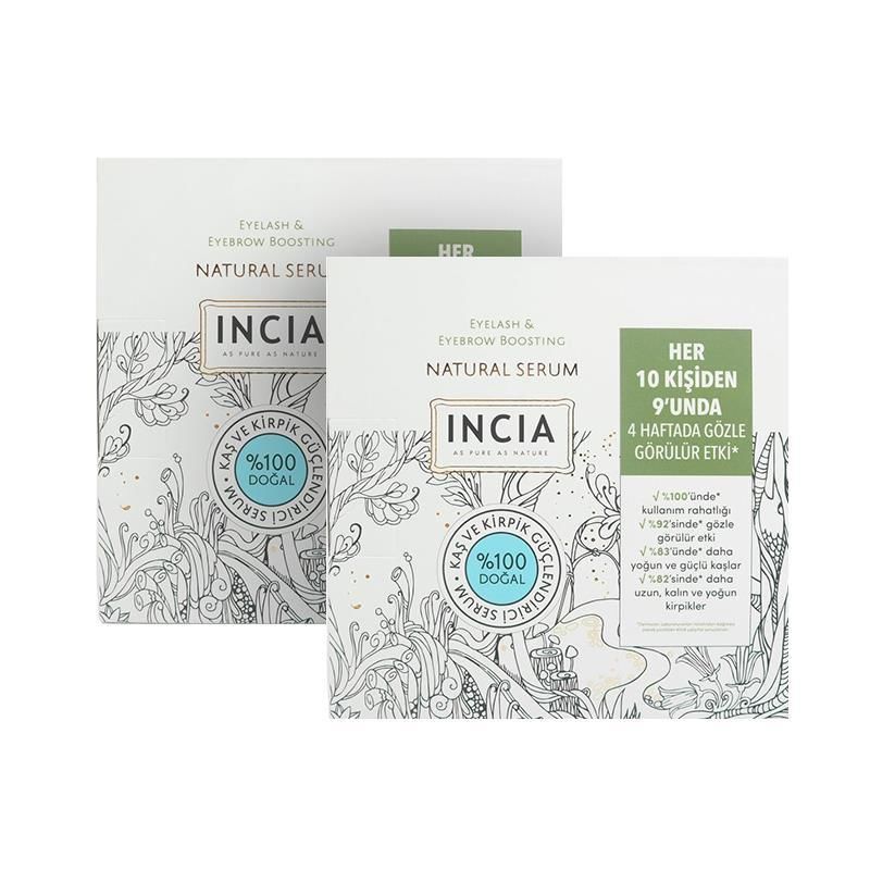 Incia Doğal Kaş Kirpik Serum 2'li Set