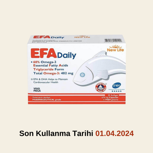New Life EFA Daily Takviye Edici Gıda 30 Kapsül