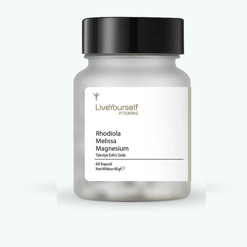 LiveYourself Vitamins Rhodiola Melisa İçeren Takviye Edici Gıda 60 Kapsül