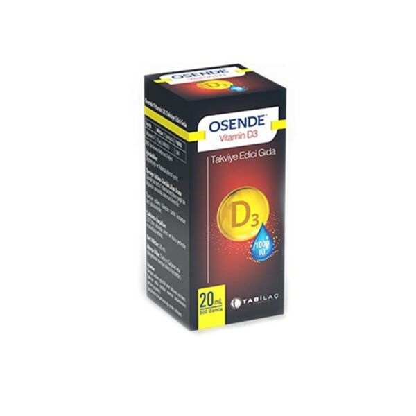 Tab İlaç Osende Vitamin D3 Damla 20ML