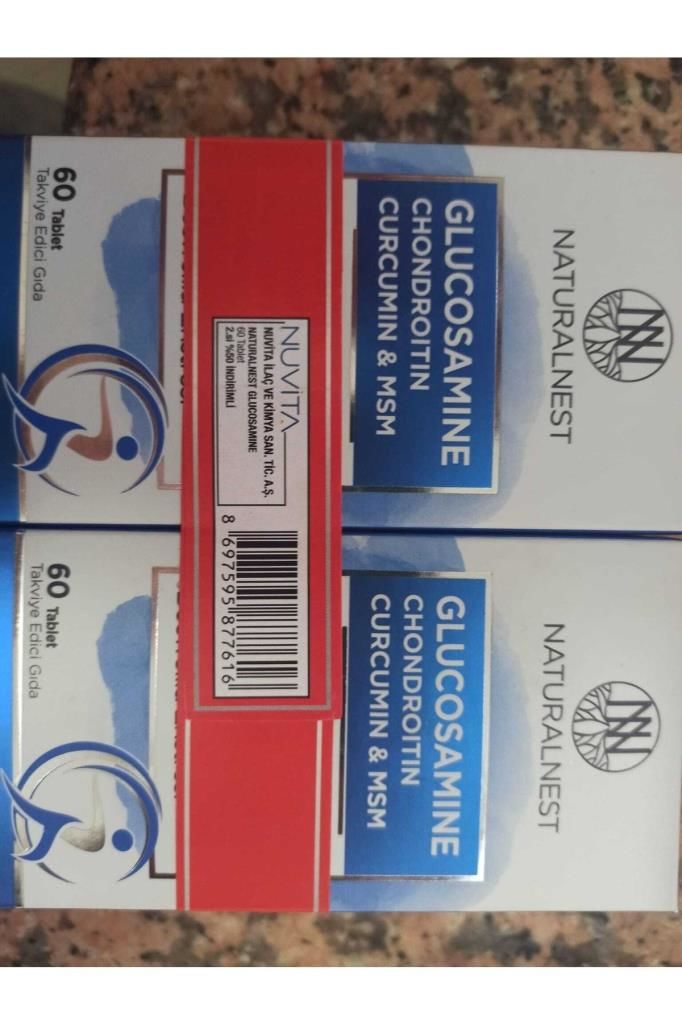 NaturalNest Glucosamine Chondroitin MSM 60 Tablet x 2 Adet