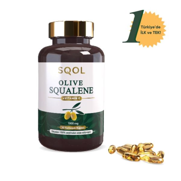 Sqol Zeytin Skualen (Olive Squalene) 1000 MG 30 Kapsül