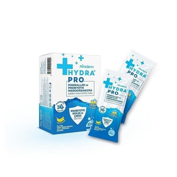 Miraderm Hydra Pro Mineraller ve Probiyotik Saşe 10 lu