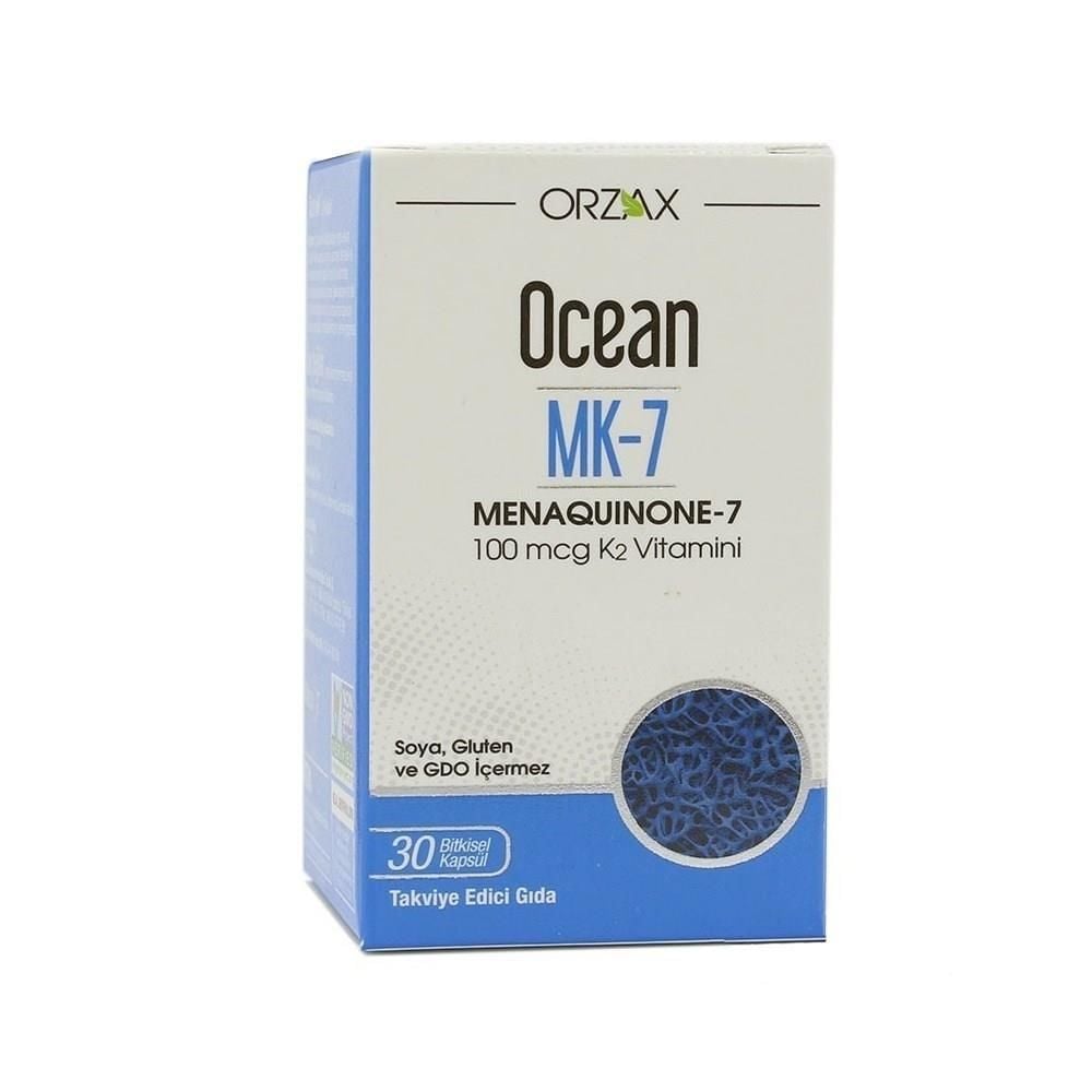 Ocean Menaquinone-7 Vitamin K2 100 mcg 30 Kapsül