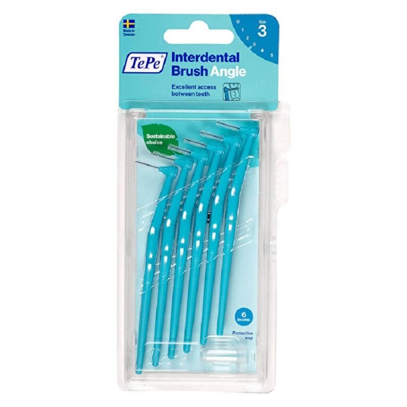 TePe Angle Arayüz Fırçası Mavi 0,6 Mm 6'lı