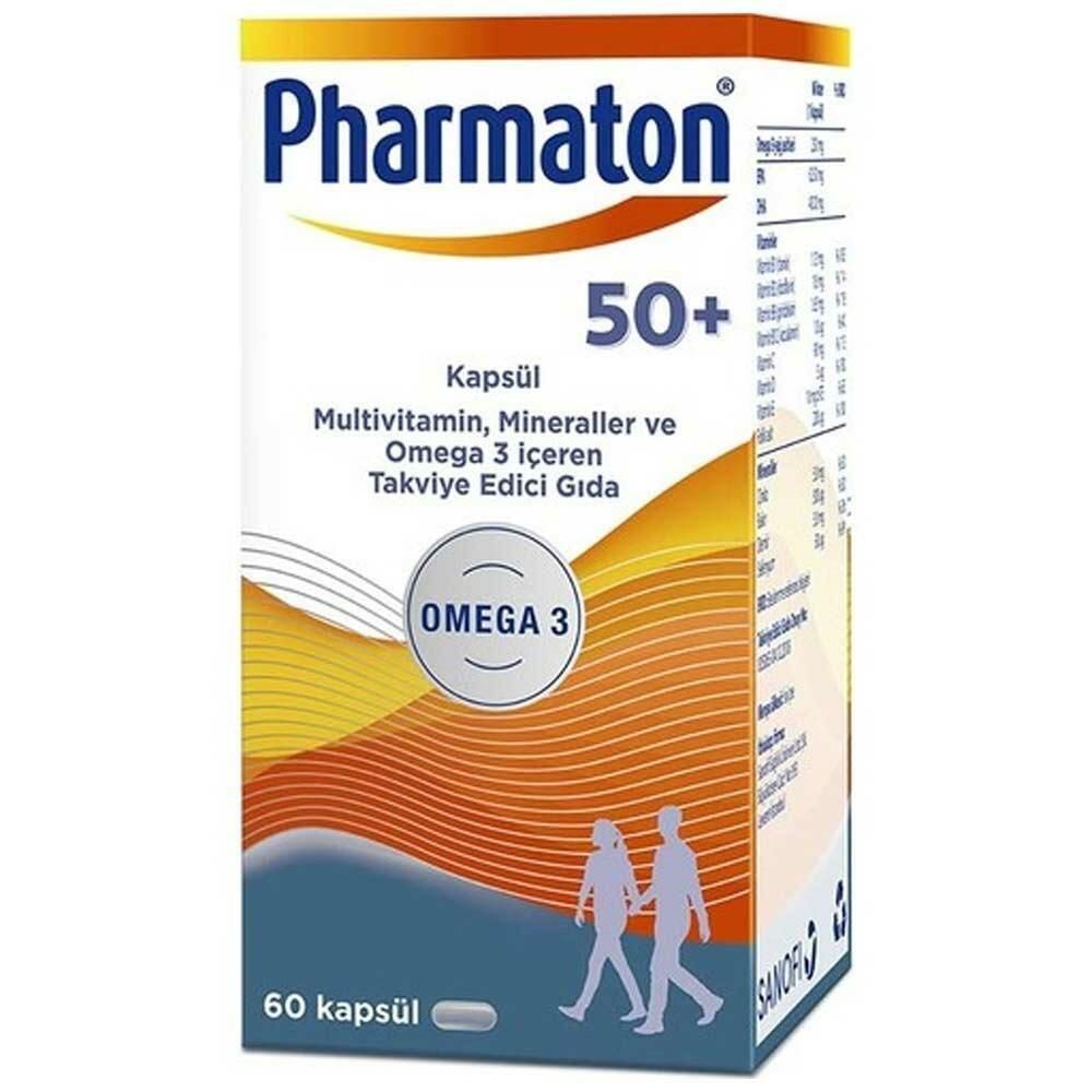 Pharmaton 50 Plus Omega 3 60 Kapsül