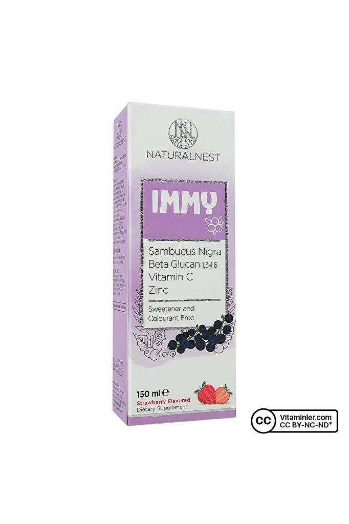 Naturalnest Immy Beta Glukan Çilek Aromalı Şurup 150 ml