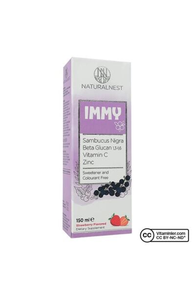 Naturalnest Immy Beta Glukan Çilek Aromalı Şurup 150 ml