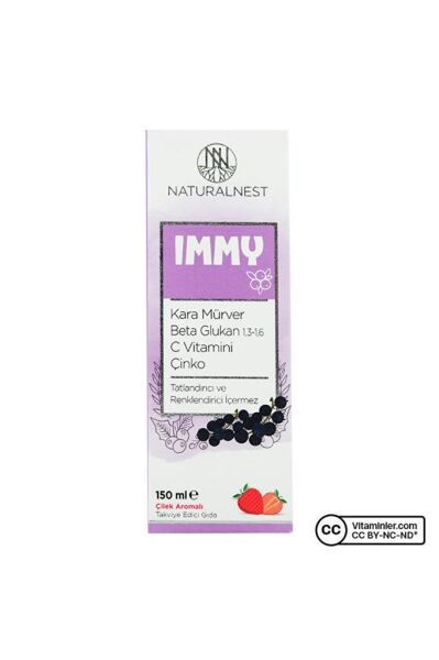 Naturalnest Immy Beta Glukan Çilek Aromalı Şurup 150 ml