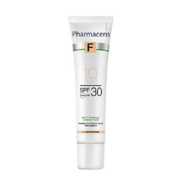 Pharmaceris F Mineral Matifying Fluid Dermo-Foundation 10 Light SPF30 30 ml