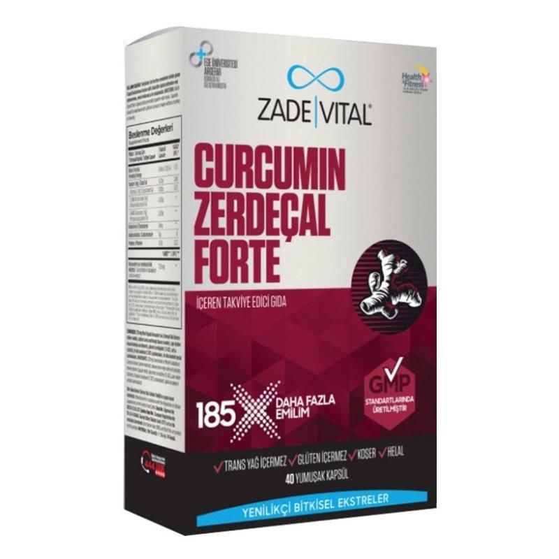 Zade Vital Curcumin Tumeric Forte 40 Adet