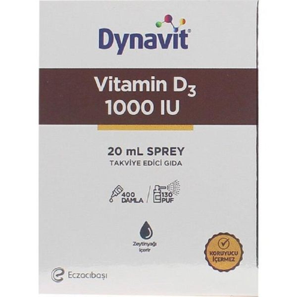 Dynavit Vitamin D3 1000IU Sprey 20 ml