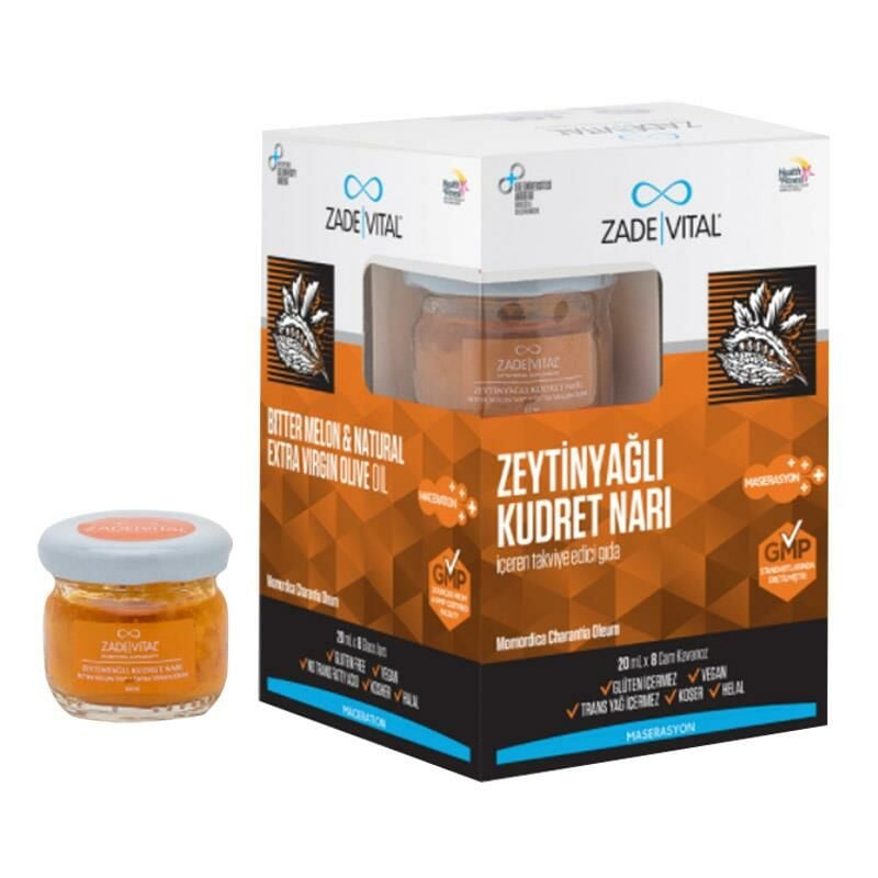 Zade Vital Zeytinyağlı Kudret Narı 20 ml 8 Adet