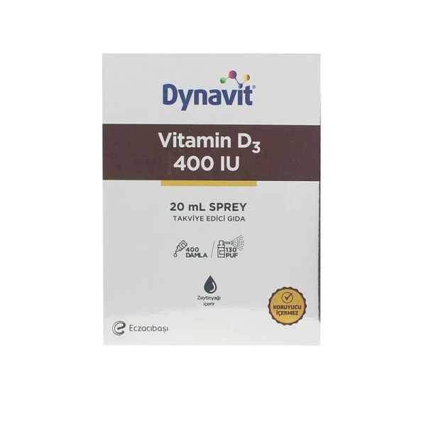 Dynavit Vitamin D3 400IU Sprey 20ml