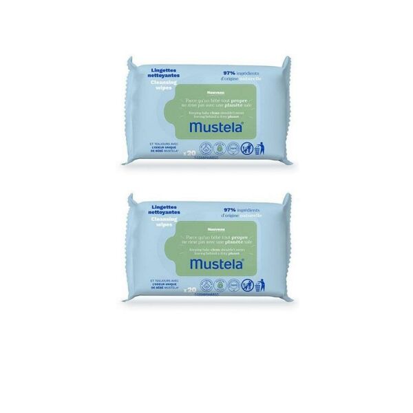 Mustela Avocado Cleansing Wipes 20 Adet 2li