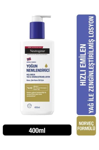 Neutrogena Yağ İle Zenginleştirilmiş Yoğun Nemlendirici Losyon 400 ml