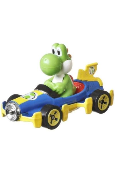 Hot Wheels Mario Kart Karakter Araçlar Yoshi Mach 8 Kart GLP39
