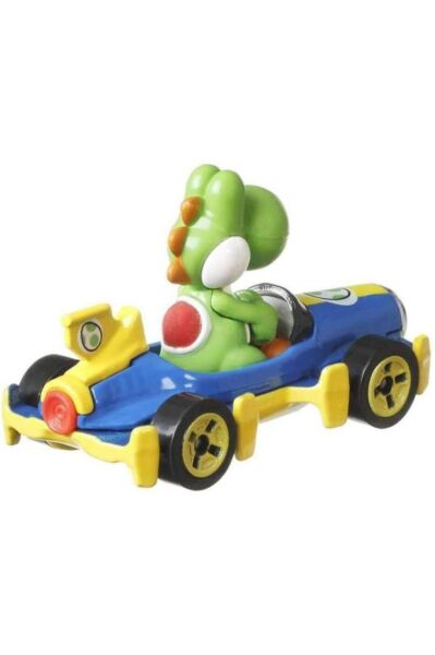 Hot Wheels Mario Kart Karakter Araçlar Yoshi Mach 8 Kart GLP39